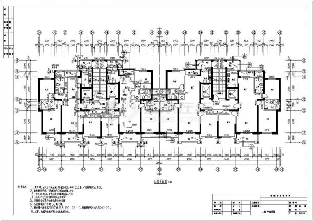【浙江】现代风格高层住宅区规划设计施工图-图二