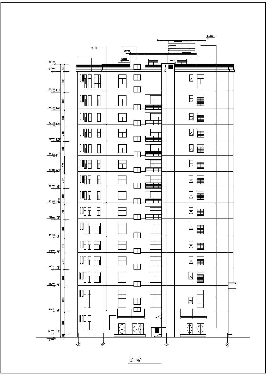 某地高层旅馆建筑设计全套施工图纸