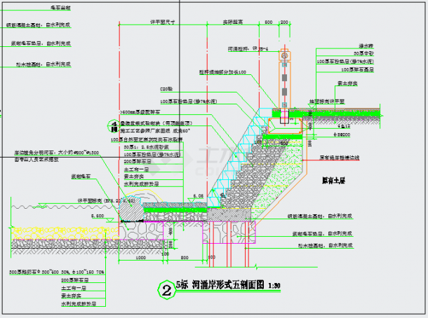 某滨江生态公园景观规划设计施工图-图二