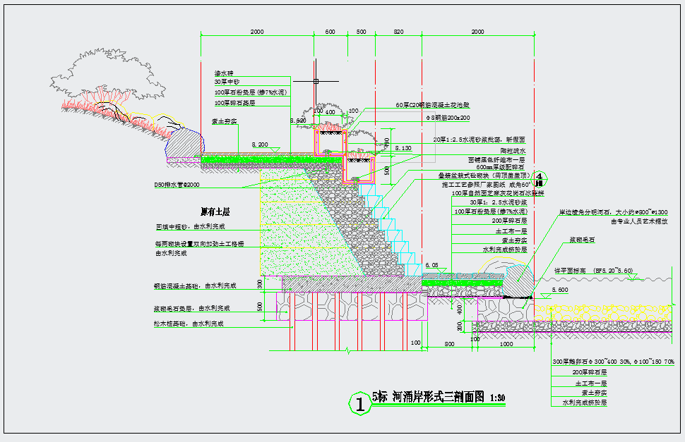 某滨江生态公园景观规划设计施工图