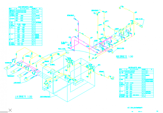 【南京】水泵泵房设计cad图纸_图1
