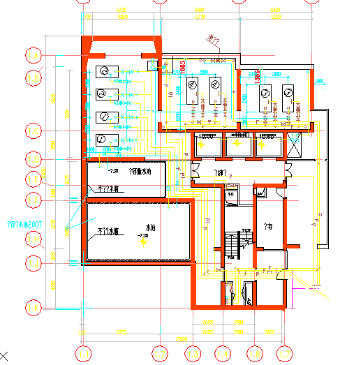 【南京】水泵泵房设计cad图纸-图二