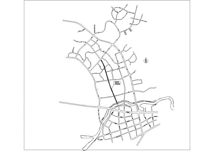 科研基地双向二车道道路工程施工图（含交通设施）_图1