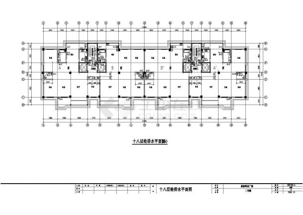 高新科技广场楼给排水设计cad图纸-图二
