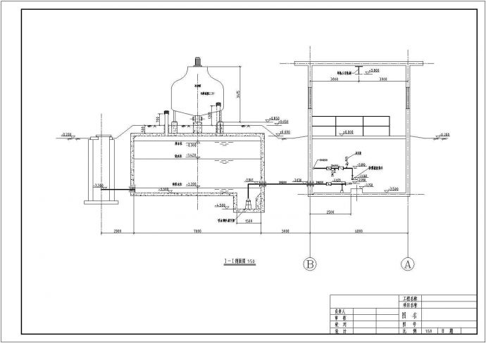 某水泥厂循环水综合水泵房设计图纸_图1