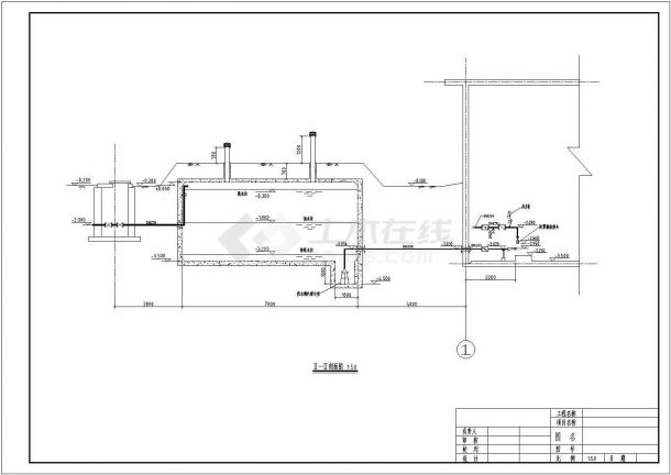 某水泥厂循环水综合水泵房设计图纸-图二