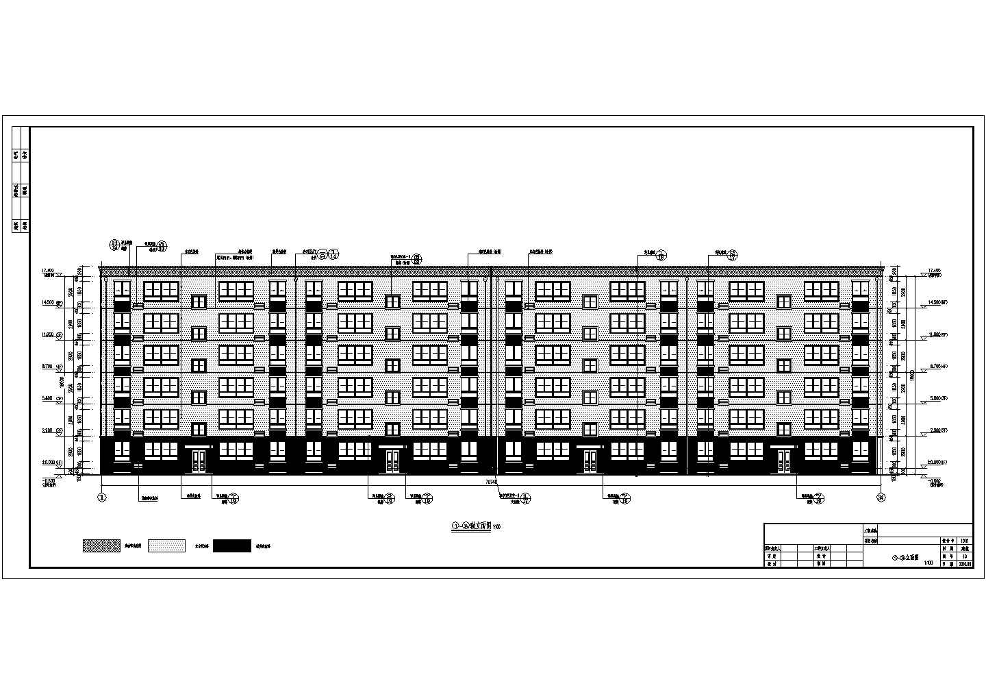 某48套单元式6层住宅楼建筑施工图