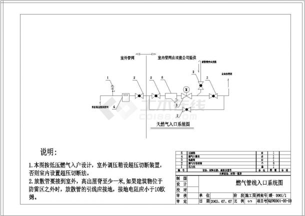 【大庆】某厂房燃气红外线辐射采暖设计方案图-图一