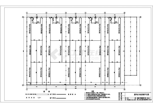 【大庆】某厂房燃气红外线辐射采暖设计方案图-图二