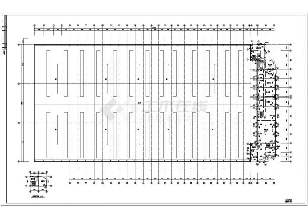 某物流基地库房及办公楼采暖设计施工图-图一