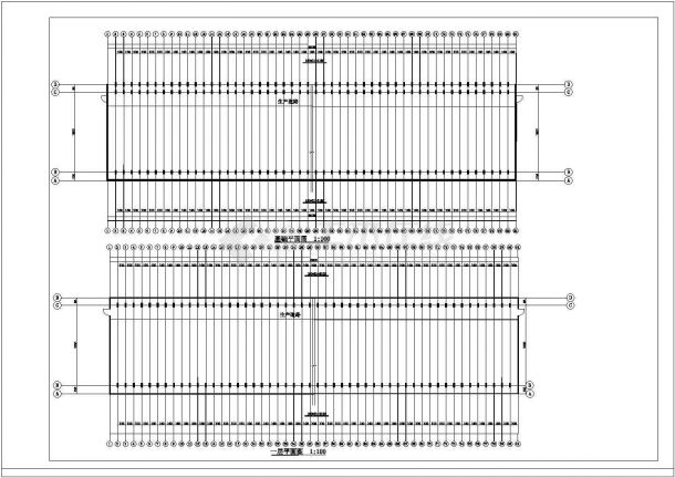 12-80m大棚园林详细设计施工图纸（共4张）-图二