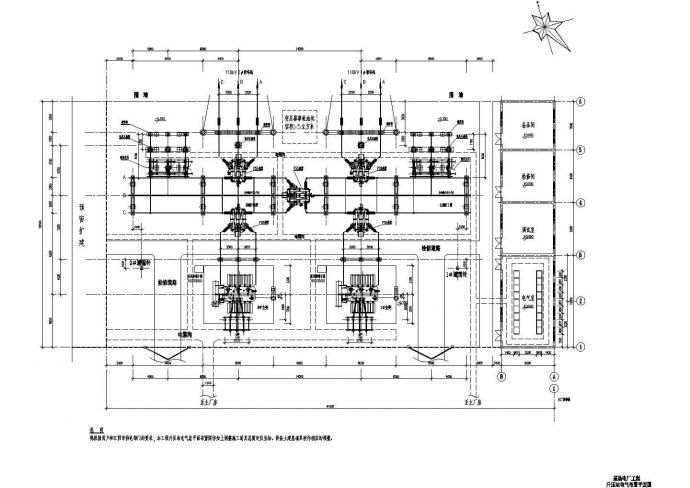 热电厂升压站电气设计cad施工图_图1