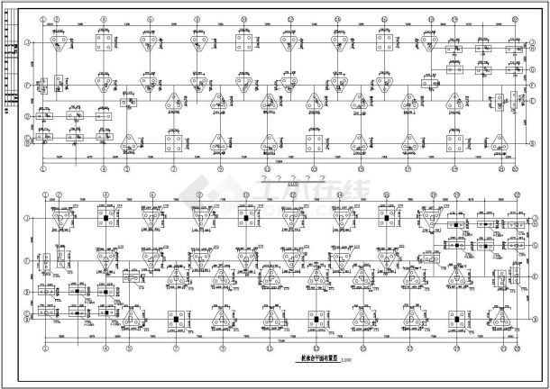 某公司员工宿舍综合楼结构设计施工图-图一