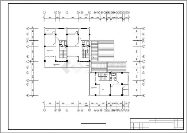 一个小区多层单体住宅楼设计全套图纸-图一