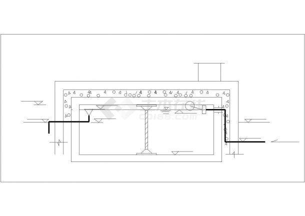 液化气站设计给排水设计cad图纸-图一