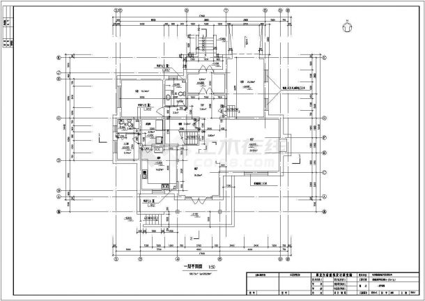 某地区两层欧式小别墅建筑施工详图-图二