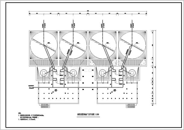 【江西】20万吨自来水厂工艺图纸设计（附58页设计方案）-图一