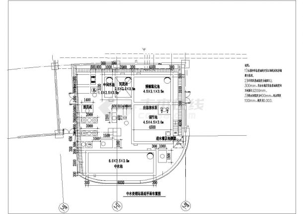 【上海】中水处理站建筑给排水图纸-图六