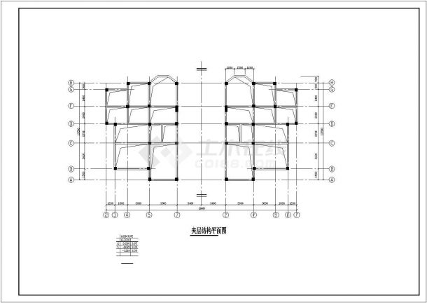 某双立A型别墅结构设计图，共13张-图二