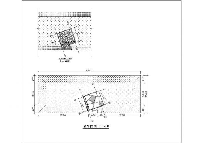 某广场特色建筑小品建筑施工图（高七米）_图1