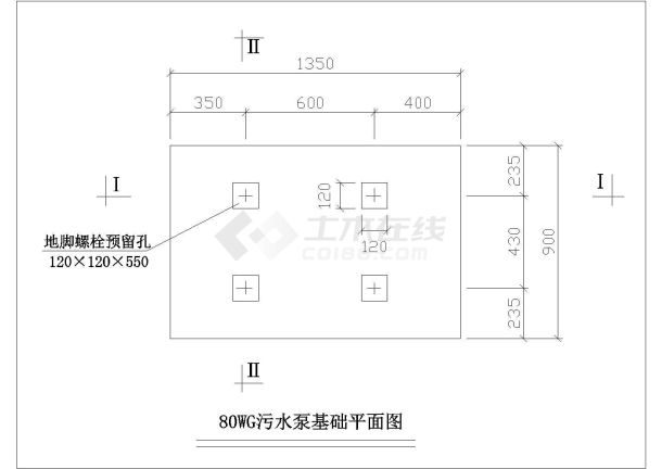 某漂染废水治理工程设计cad图纸-图二