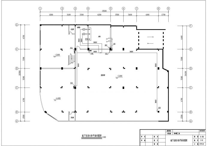 九层综合商住大楼消火栓cad设计施工图（该建筑有3座）_图1