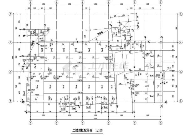 某楼盘售楼处框架结构设计施工图纸-图一