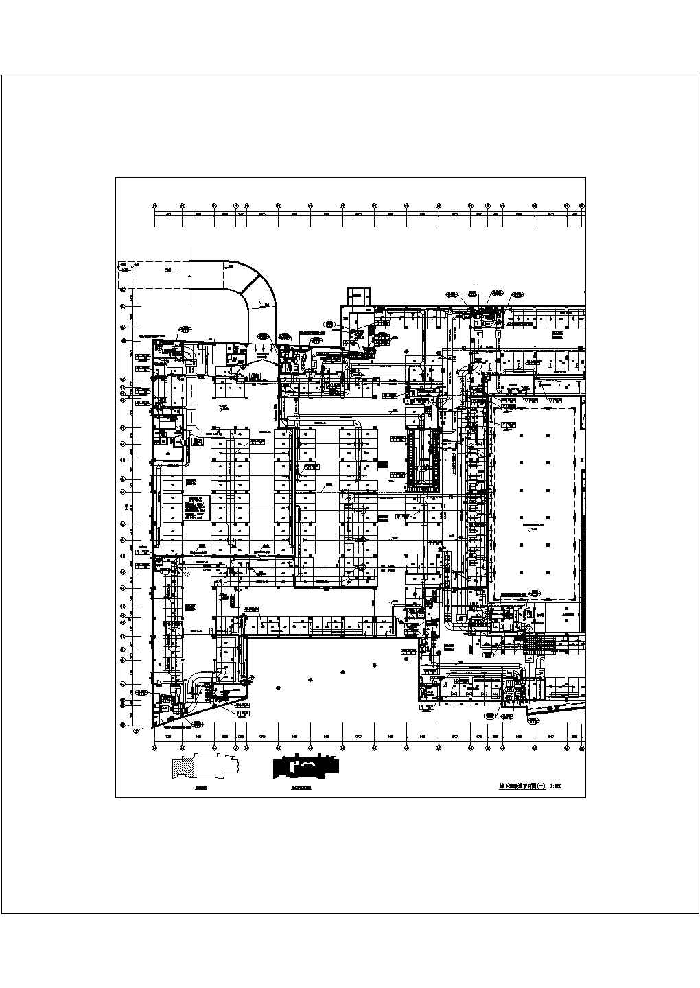【四川】文体建筑群暖通空调及通风排烟系统设计施工图（冷热源机房）