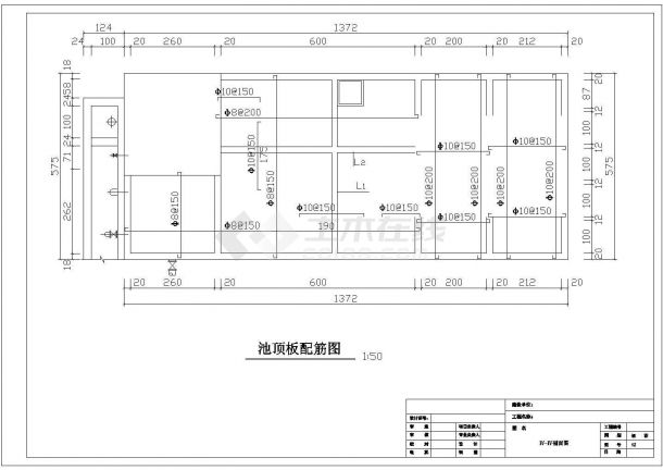 某乡镇自来水厂设计cad图纸，含设计说明-图一