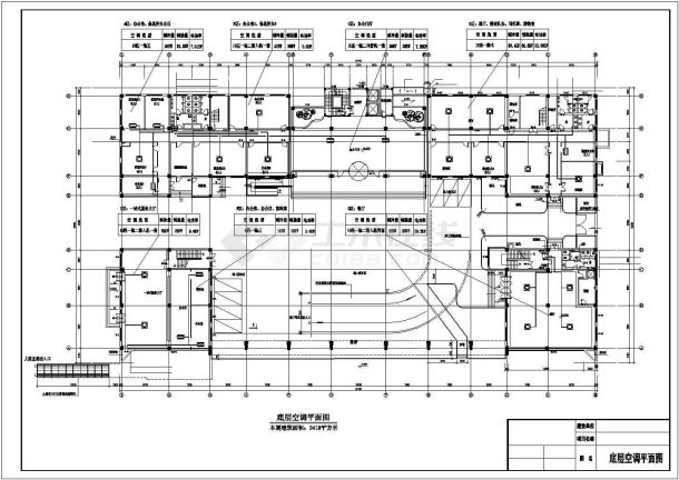 某办公楼空调平面设计图（共10张图纸）-图一