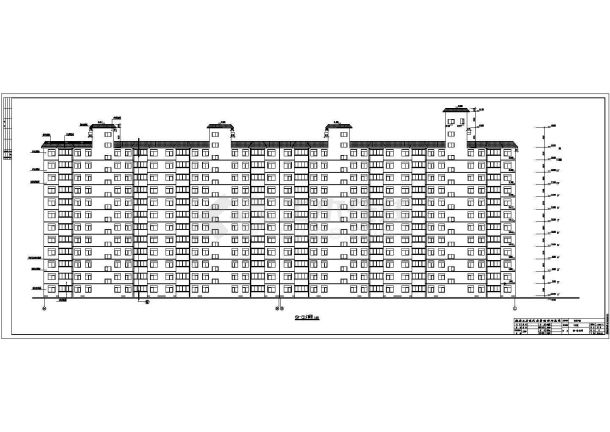 高层剪力墙结构高等院校教师住宅楼建筑施工图-图一