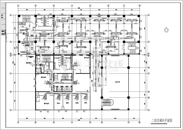 某13000㎡地上十三层饭店综合楼中央空调设计图-图二