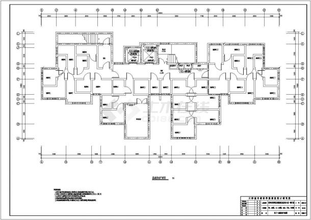 天津某住宅小区多户型住宅楼电气施工图（剪力墙结构地上十七层）-图一