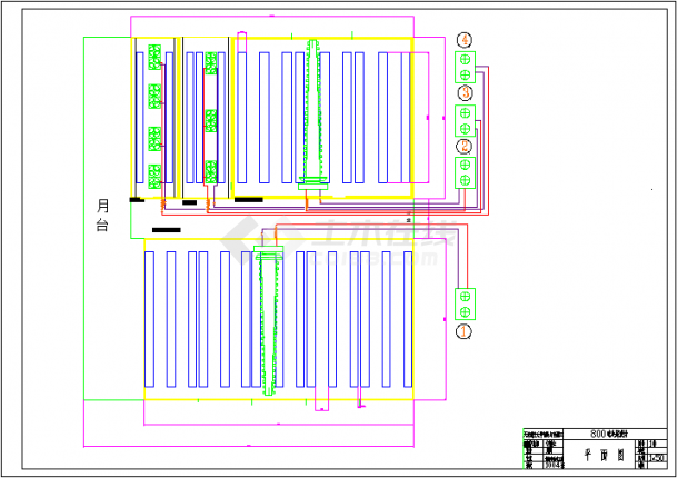 设计精确的120吨冷库设计CAD图纸（9张）-图一
