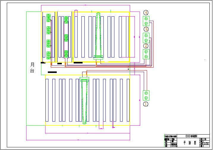 设计精确的120吨冷库设计CAD图纸（9张）