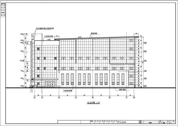 长47.5米 宽26.3米地下一层地上五层综合体育馆全套建筑设计CAD施工图（设计精准）_图1