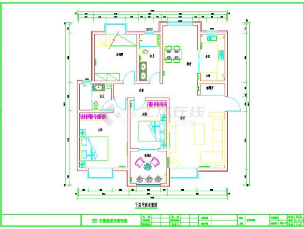 较完整的复式住宅装修设计图纸（共28张）-图二