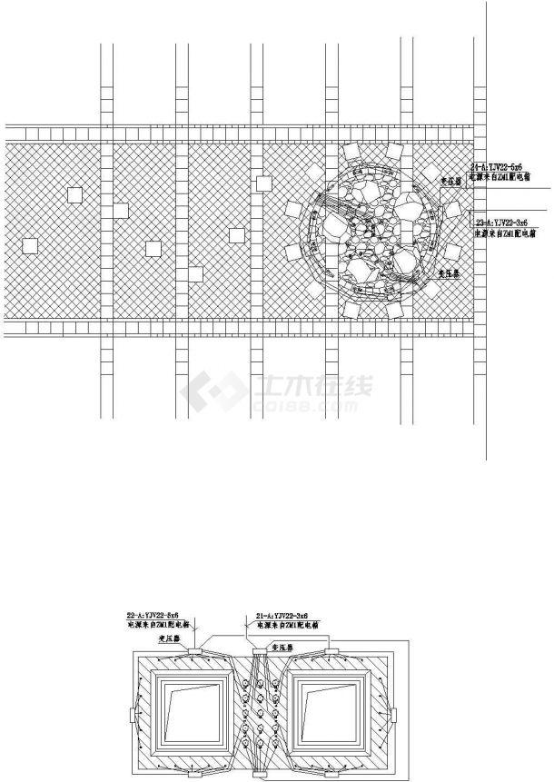 [北京]商务居住综合区一期景观设计施工图-图二