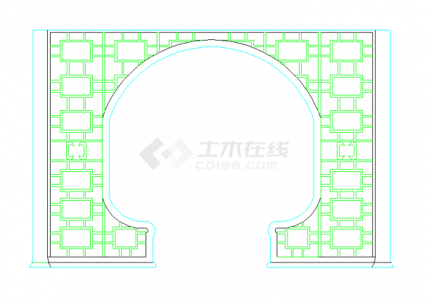 中式古建常用门洞大样设计图（共47张）-图二