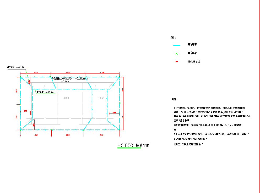 某消防泵房电气施工平面图