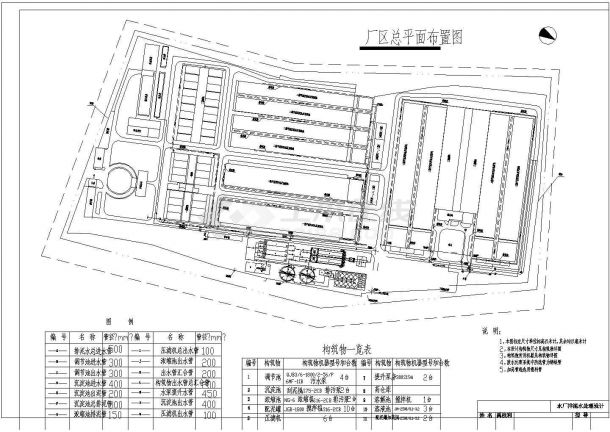 深圳某水厂废水排泥水处理全套施工图（带设计说明文档）-图一