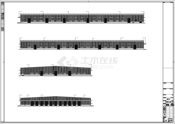 某新建2㎡厂房建筑施工图（共9张）-图一