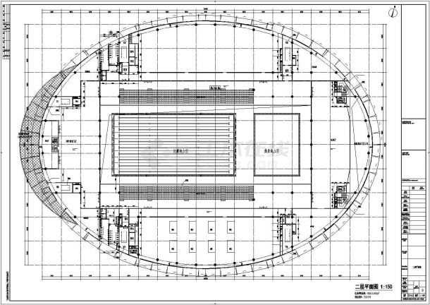 【江西】2层现代风格大型游泳馆施工图-图二