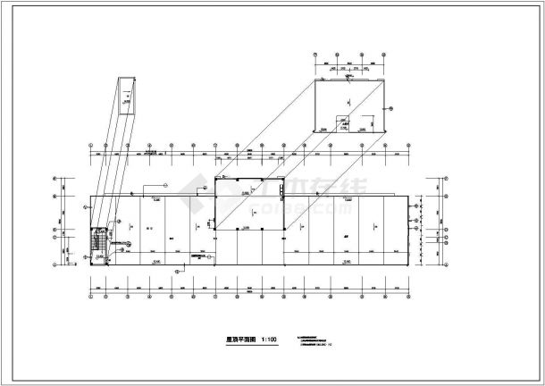 某3566.5㎡区级三层消防站建筑设计施工图-图二