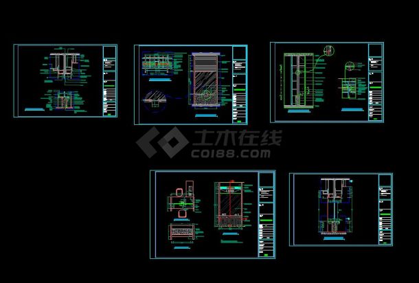 某村镇银行内部装修施工图纸（共32张）-图二