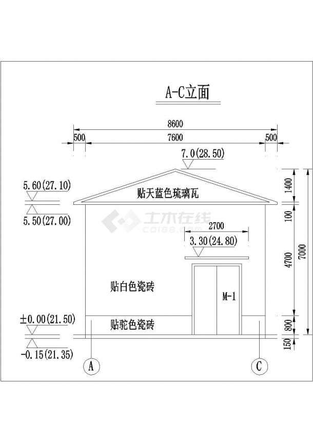 某泵站全套设计cad图纸-图二