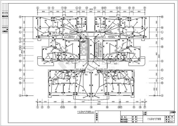 某城市住宅区高层住宅电气设计图纸-图一