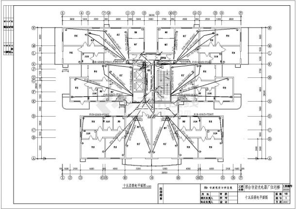 某城市住宅区高层住宅电气设计图纸-图二