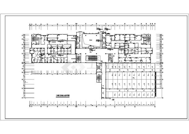 某市区域门诊楼弱电CAD布置图-图二