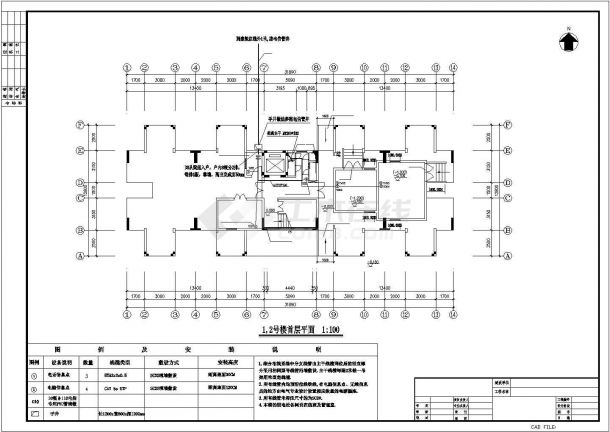 【广州】某大学单身公寓综合布线图纸-图二